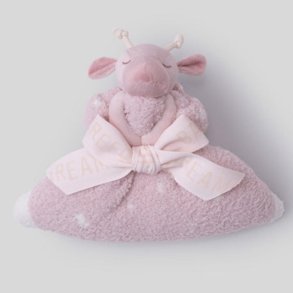 Barefoot Dreams Other - Barefoot Dreams CozyChic Giraffe Lovey in Dusty Rose Multi NWT